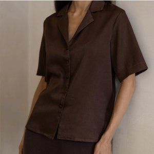 LICHI Flowing short-sleeve blouse